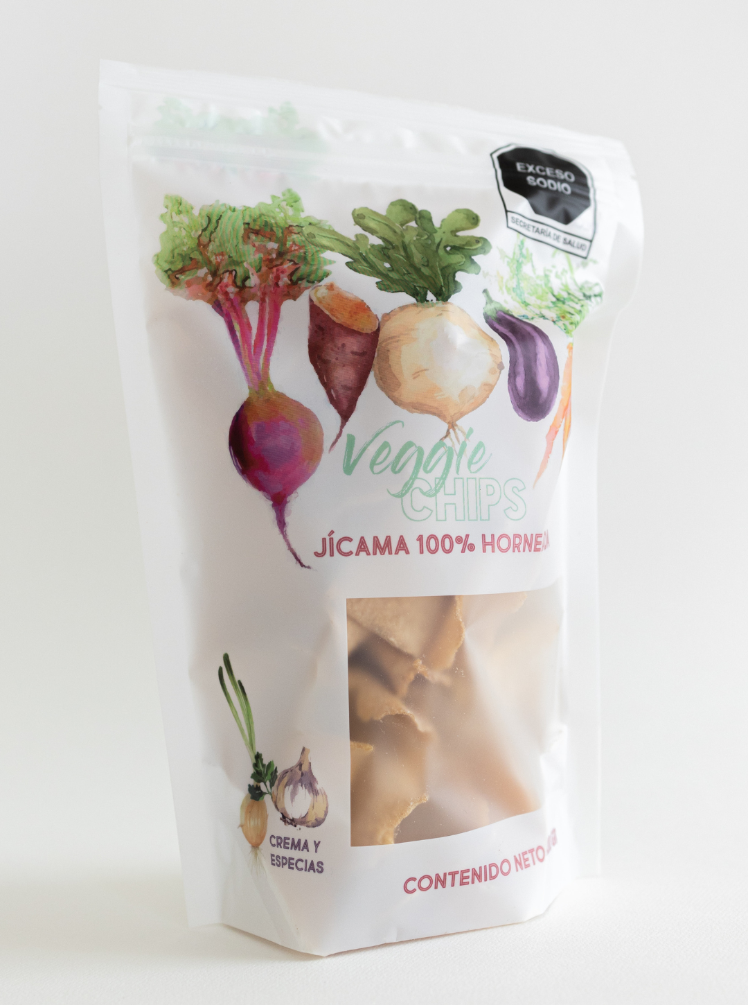 Jicama Veggie Chips: Crema y Especias