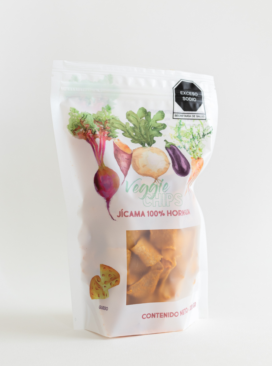 Jicama Veggie Chips: Queso Ruffles