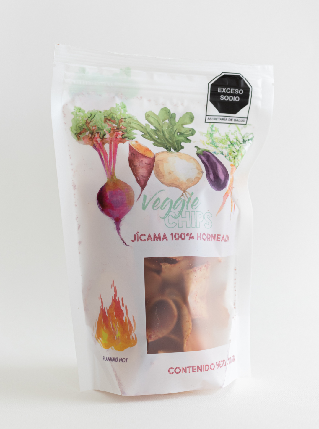 Jicama Veggie Chips: Flaming Hot