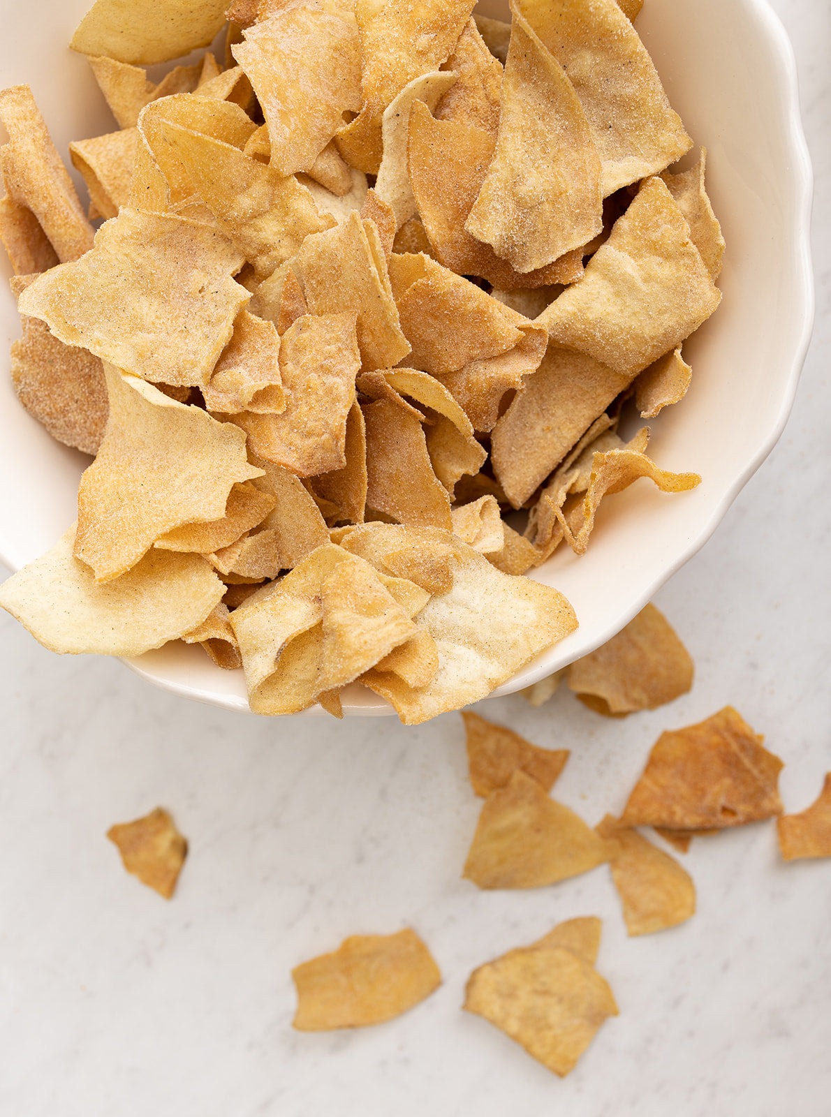 Jicama Veggie Chips: Crema y Especias