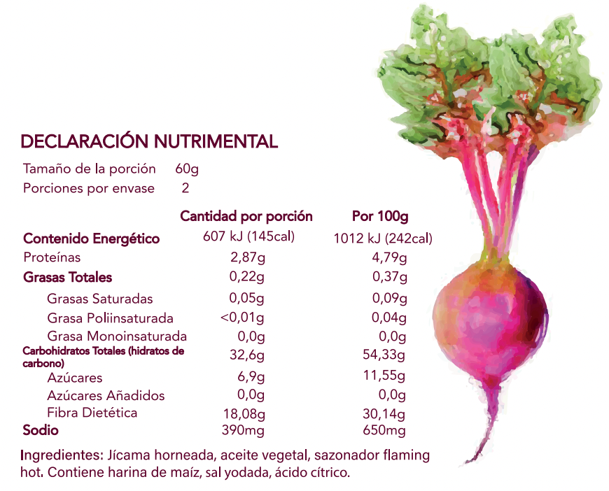 Jicama Veggie Chips Flaming Hot Healthy Comfort Food Market