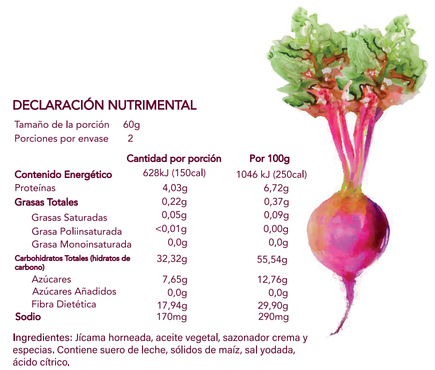 Jicama Veggie Chips: Crema y Especias