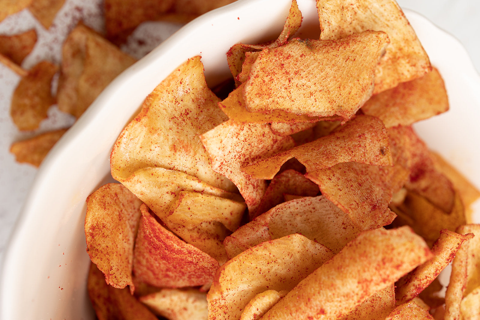 Jicama Veggie Chips: Flaming Hot